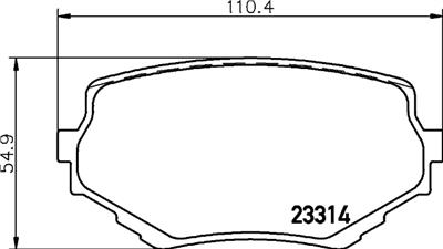 HELLA PAGID 8DB 355 017-181 Číslo výrobce: T3112. EAN: 4082300361490.