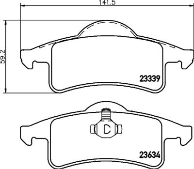 HELLA PAGID 8DB 355 009-891 Číslo výrobce: T1297. EAN: 4082300354201.