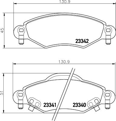 HELLA PAGID 8DB 355 010-791 Číslo výrobce: T1393. EAN: 4082300355109.