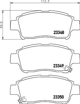 HELLA PAGID 8DB 355 017-071 Číslo výrobce: T3098. EAN: 4082300361384.