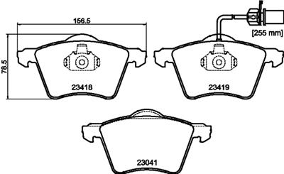 HELLA PAGID 8DB 355 010-631 Číslo výrobce: T1380. EAN: 4082300354942.