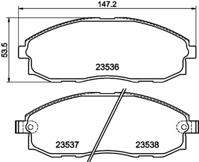 HELLA PAGID 8DB 355 009-381 Číslo výrobce: T1242. EAN: 4082300353693.