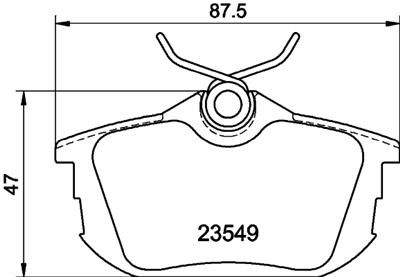HELLA PAGID 8DB 355 018-271 Číslo výrobce: T5100. EAN: 4082300362589.