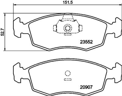 HELLA PAGID 8DB 355 009-131 Číslo výrobce: T1216. EAN: 4082300353440.