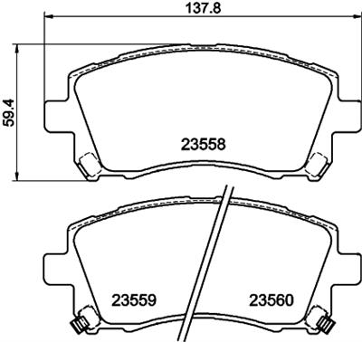 HELLA PAGID 8DB 355 017-291 Číslo výrobce: T3125. EAN: 4082300361605.