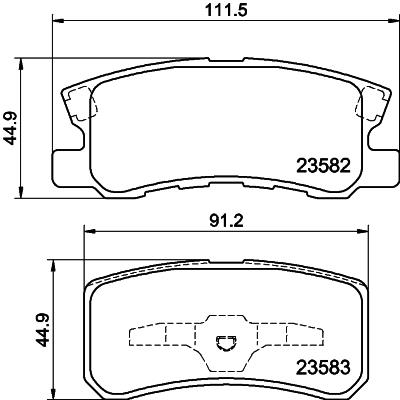 HELLA PAGID 8DB 355 009-691 Číslo výrobce: T1276. EAN: 4082300354003.