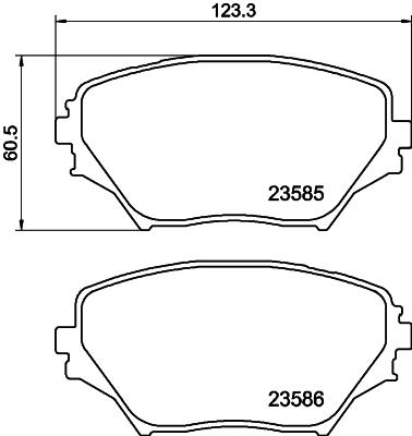 HELLA PAGID 8DB 355 009-741 Číslo výrobce: T1281. EAN: 4082300354058.