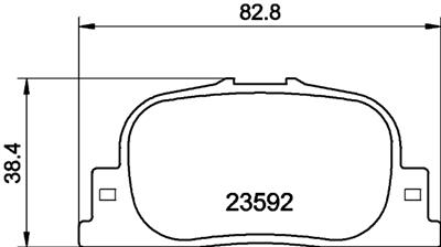 HELLA PAGID 8DB 355 010-001 Číslo výrobce: T1308. EAN: 4082300354317.