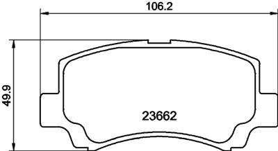 HELLA PAGID 8DB 355 009-681 Číslo výrobce: T1275. EAN: 4082300353990.