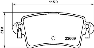 HELLA PAGID 8DB 355 009-421 Číslo výrobce: T1246. EAN: 4082300353730.