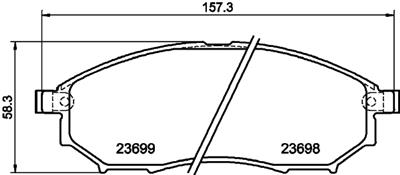 HELLA PAGID 8DB 355 013-141 Číslo výrobce: T1679. EAN: 4082300357455.