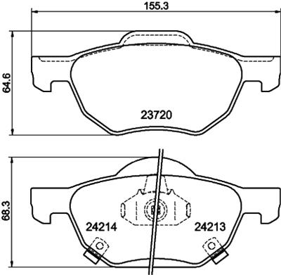 HELLA PAGID 8DB 355 010-831 Číslo výrobce: T1397. EAN: 4082300355147.