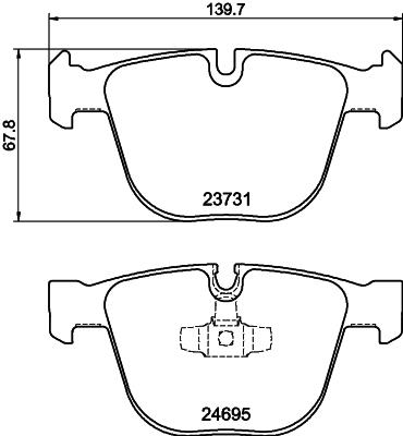 HELLA PAGID 8DB 355 014-141 Číslo výrobce: T1797. EAN: 4082300358452.