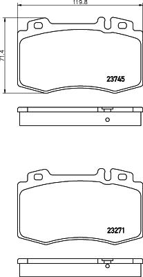 HELLA PAGID 8DB 355 010-101 Číslo výrobce: T1318. EAN: 4082300354416.