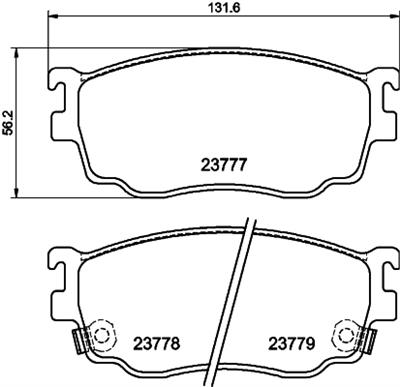 HELLA PAGID 8DB 355 011-561 Číslo výrobce: T1472. EAN: 4082300355871.