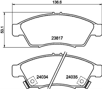 HELLA PAGID 8DB 355 011-081 Číslo výrobce: T1423. EAN: 4082300355390.