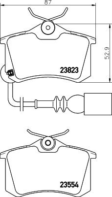 HELLA PAGID 8DB 355 010-781 Číslo výrobce: T1392. EAN: 4082300355093.