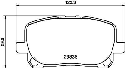 HELLA PAGID 8DB 355 010-221 Číslo výrobce: T1332. EAN: 4082300354539.