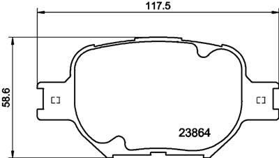 HELLA PAGID 8DB 355 010-201 Číslo výrobce: T1330. EAN: 4082300354515.