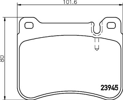 HELLA PAGID 8DB 355 006-541 Číslo výrobce: T1549. EAN: 4082300350852.
