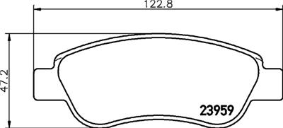 HELLA PAGID 8DB 355 012-141 Číslo výrobce: T1531. EAN: 4082300356458.