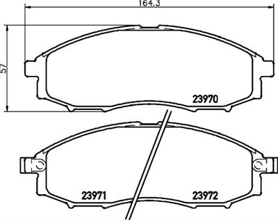 HELLA PAGID 8DB 355 010-671 Číslo výrobce: T1384. EAN: 4082300354980.