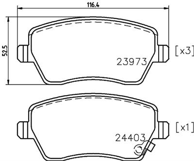 HELLA PAGID 8DB 355 012-301 Číslo výrobce: T1594. EAN: 4082300356618.