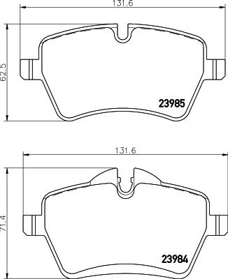 HELLA PAGID 8DB 355 012-341 Číslo výrobce: T1598. EAN: 4082300356656.