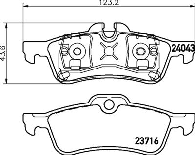 HELLA PAGID 8DB 355 011-351 Číslo výrobce: T1450. EAN: 4082300355666.