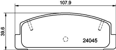 HELLA PAGID 8DB 355 011-131 Číslo výrobce: T1428. EAN: 4082300355444.