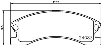 HELLA PAGID 8DB 355 011-541 Číslo výrobce: T1470. EAN: 4082300355857.