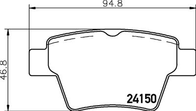 HELLA PAGID 8DB 355 011-821 Číslo výrobce: T1496. EAN: 4082300356137.