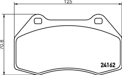 HELLA PAGID 8DB 355 012-151 Číslo výrobce: T1532. EAN: 4082300356465.