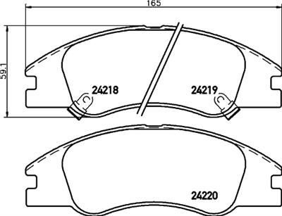 HELLA PAGID 8DB 355 012-041 Číslo výrobce: T1519. EAN: 4082300356359.