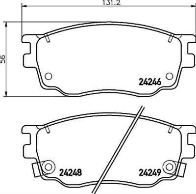 HELLA PAGID 8DB 355 012-091 Číslo výrobce: T1526. EAN: 4082300356403.