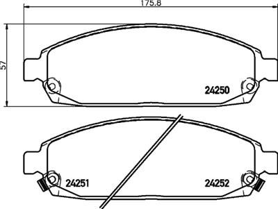 HELLA PAGID 8DB 355 012-101 Číslo výrobce: T1527. EAN: 4082300356410.