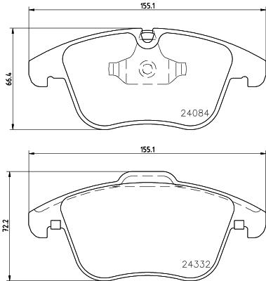 HELLA PAGID 8DB 355 013-731 Číslo výrobce: T1746. EAN: 4082300358049.