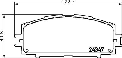 HELLA PAGID 8DB 355 012-361 Číslo výrobce: T1601. EAN: 4082300356670.