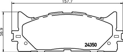 HELLA PAGID 8DB 355 012-401 Číslo výrobce: T1605. EAN: 4082300356717.