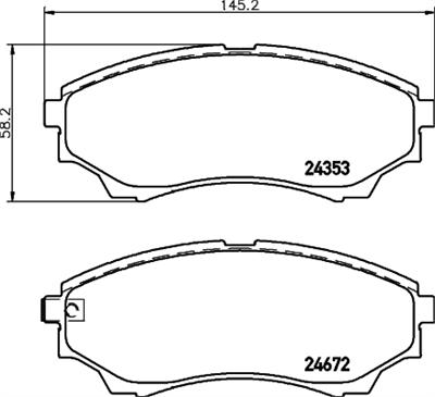 HELLA PAGID 8DB 355 012-381 Číslo výrobce: T1603. EAN: 4082300356694.