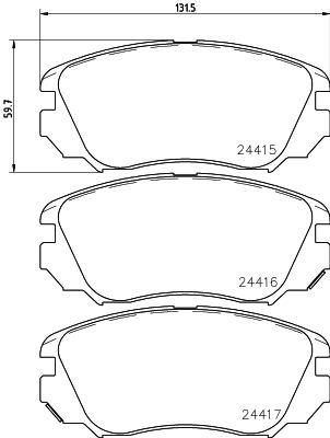 HELLA PAGID 8DB 355 013-051 Číslo výrobce: T1669. EAN: 4082300357363.
