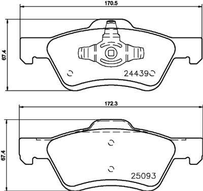 HELLA PAGID 8DB 355 014-961 Číslo výrobce: T1914. EAN: 4082300359275.
