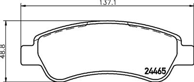 HELLA PAGID 8DB 355 012-911 Číslo výrobce: T1655. EAN: 4082300357226.