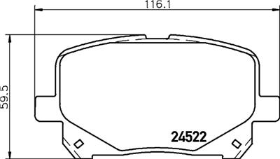 HELLA PAGID 8DB 355 013-161 Číslo výrobce: T1682. EAN: 4082300357479.