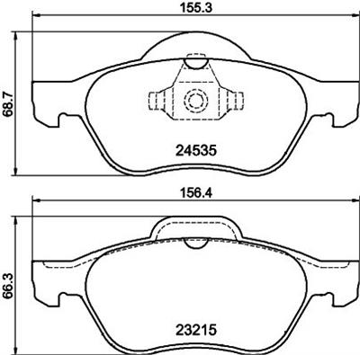 HELLA PAGID 8DB 355 013-271 Číslo výrobce: T1693. EAN: 4082300357585.