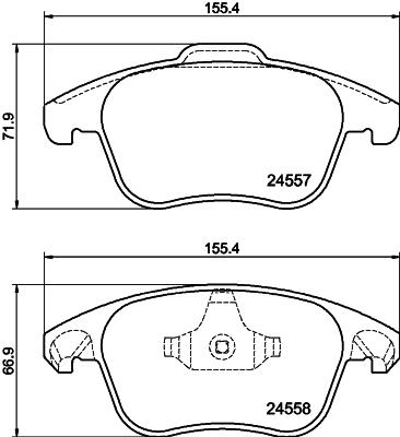 HELLA PAGID 8DB 355 013-351 Číslo výrobce: T1702. EAN: 4082300357660.