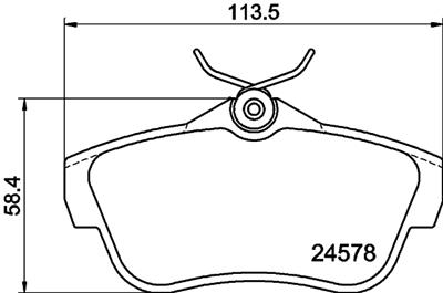 HELLA PAGID 8DB 355 013-421 Číslo výrobce: T1710. EAN: 4082300357738.