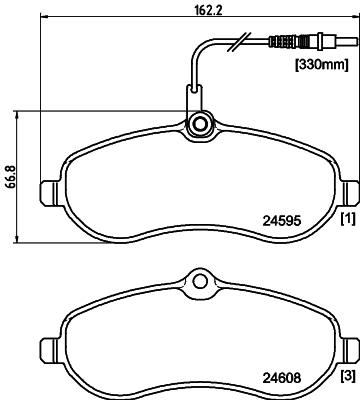 HELLA PAGID 8DB 355 013-411 Číslo výrobce: T1708. EAN: 4082300357721.