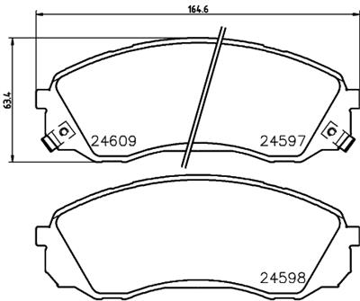 HELLA PAGID 8DB 355 013-541 Číslo výrobce: T1724. EAN: 4082300357851.