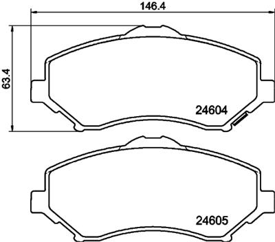 HELLA PAGID 8DB 355 014-321 Číslo výrobce: T1815. EAN: 4082300358636.